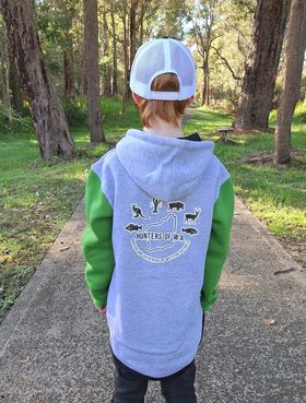 Green/Grey/Black Hoody - Kids