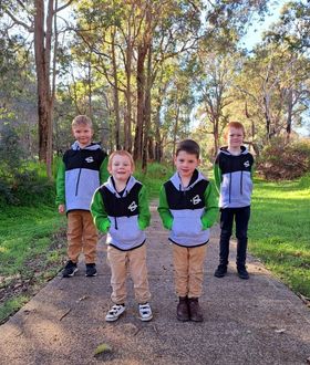 Green/Grey/Black Hoody - Kids